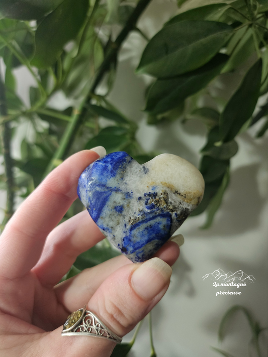 Cœur en lapis-lazuli