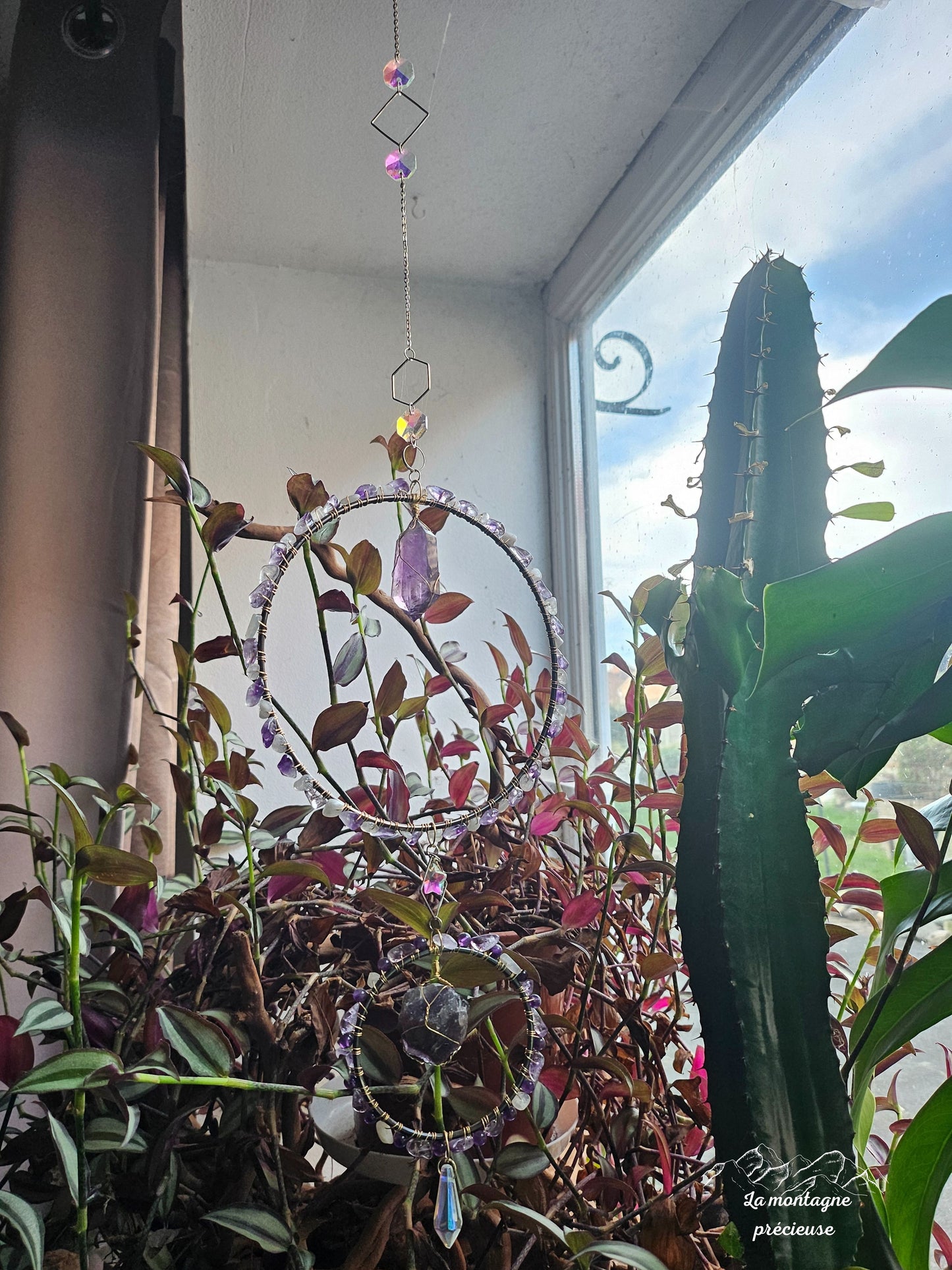 Attrape soleil en Améthyste
