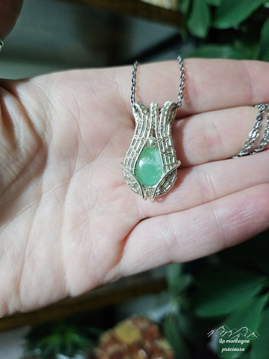 Pendentif en Chrysoprase