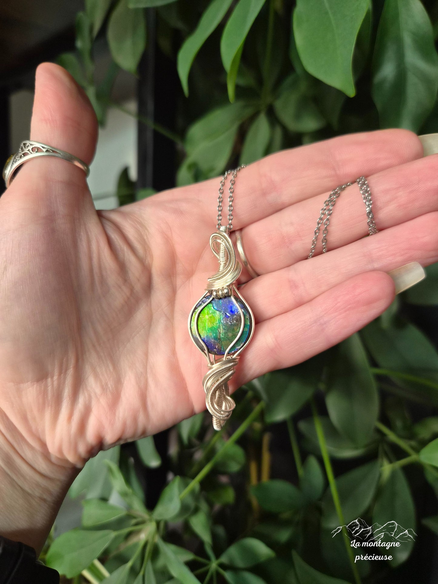 Pendentif en ammolite
