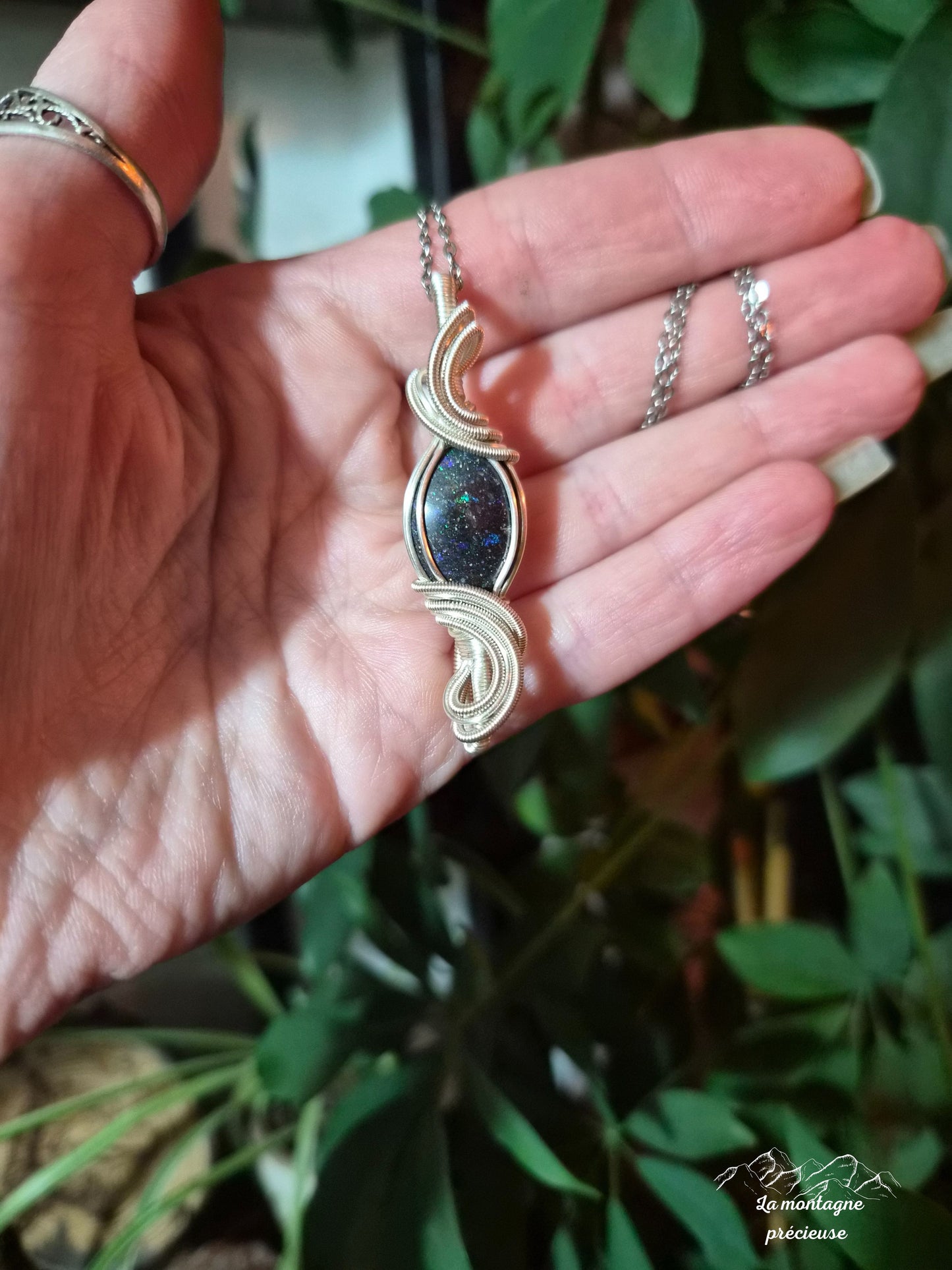 Pendentif en Opale andamooka