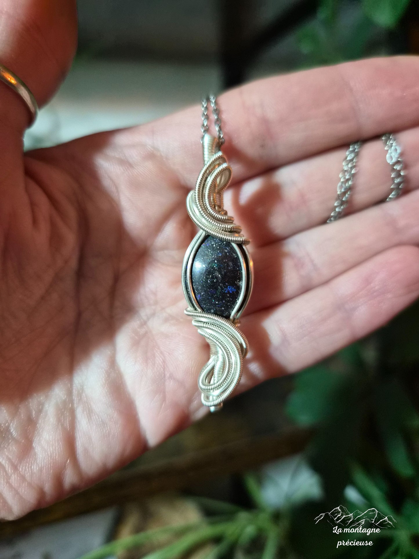 Pendentif en Opale andamooka