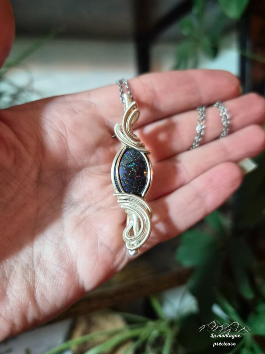 Pendentif en Opale andamooka