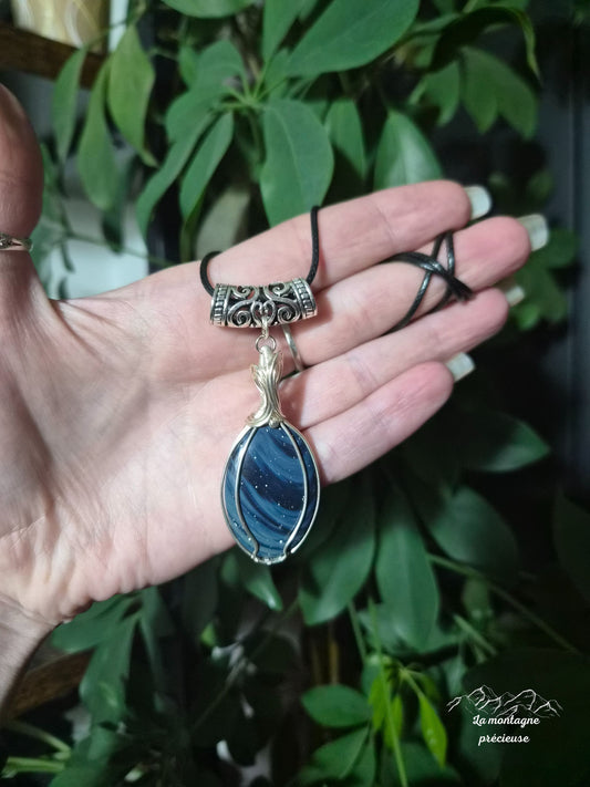Pendentif en agate sieber