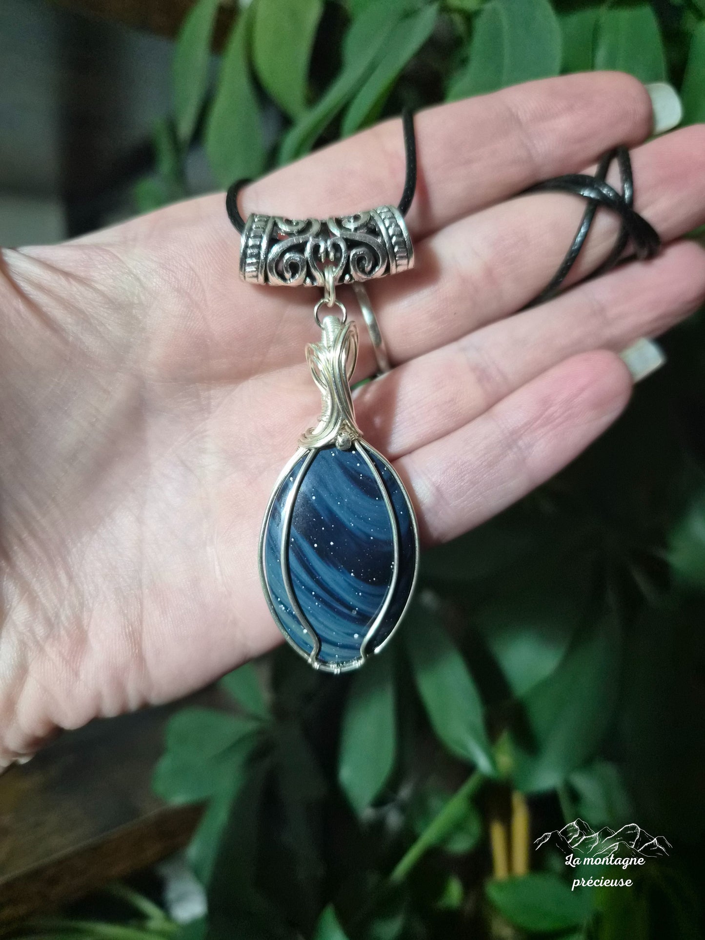 Pendentif en agate sieber