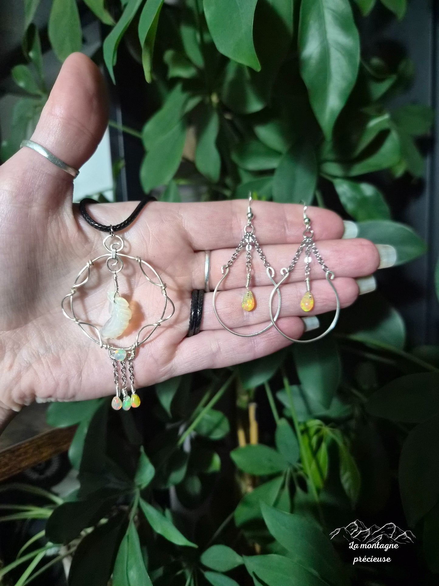 Parure " Souffle d’Opale "