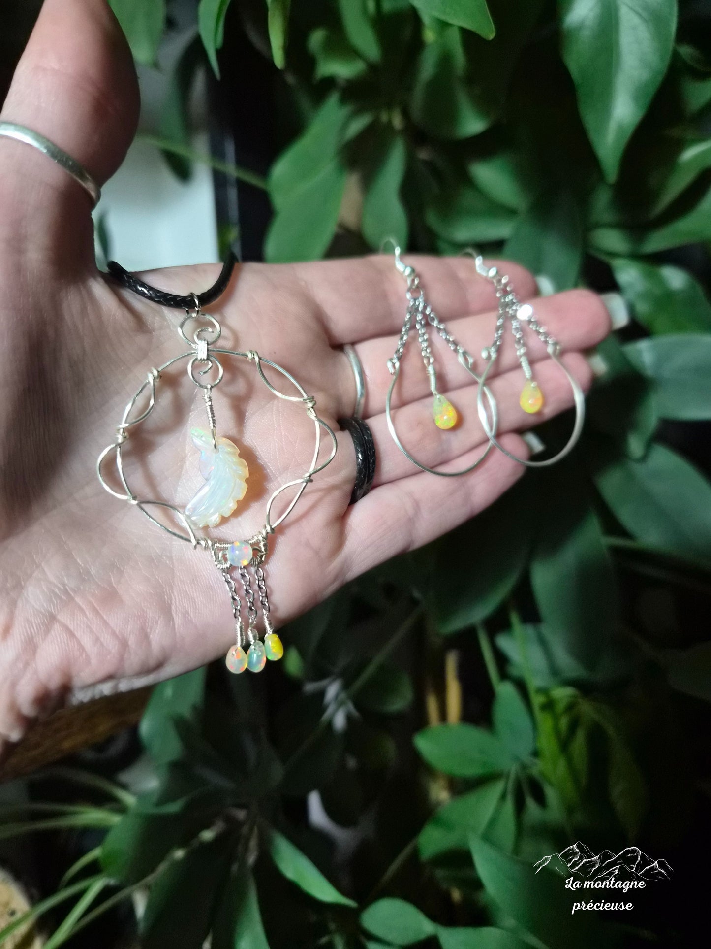 Parure " Souffle d’Opale "