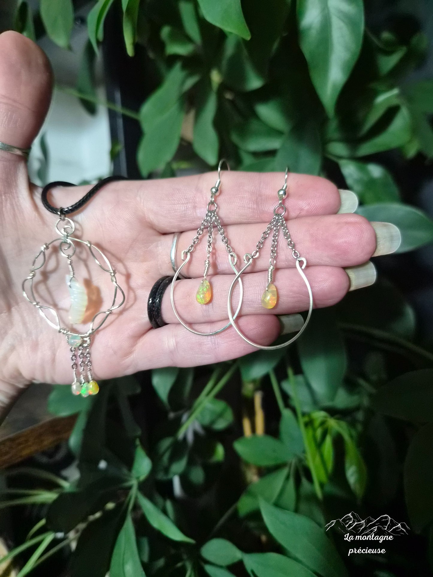 Parure " Souffle d’Opale "