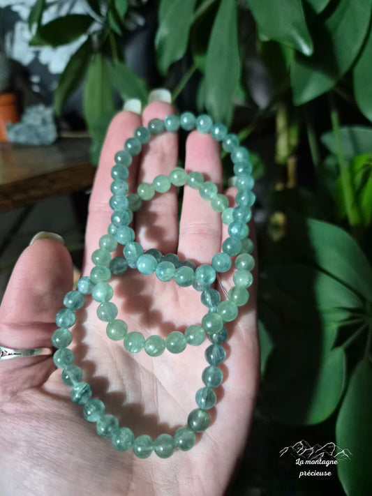 Bracelet en kyanite verte