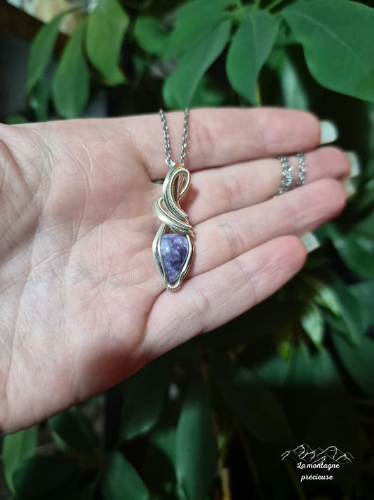 Pendentif en Lépidolite
