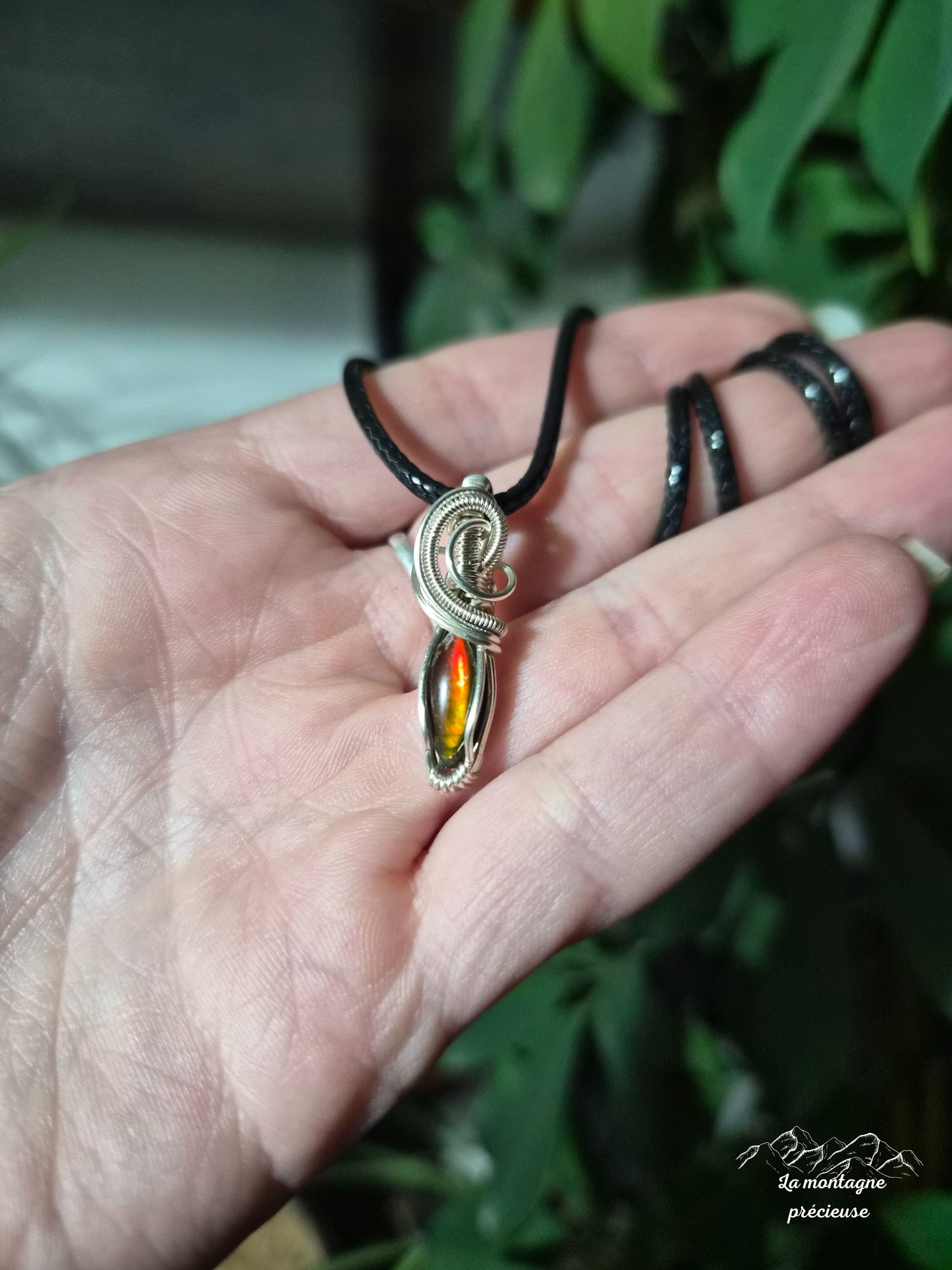 Pendentif en ammolite