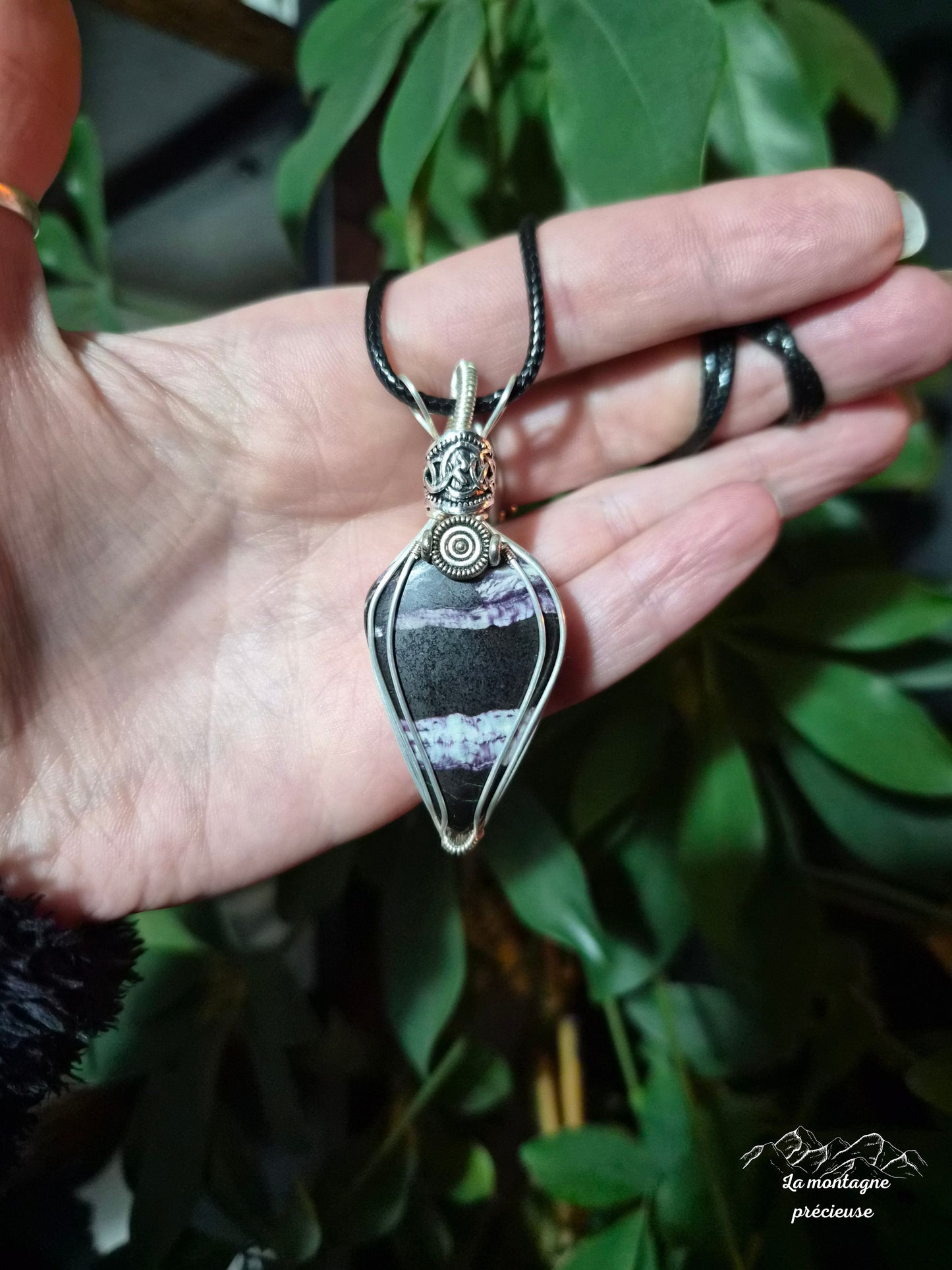 Pendentif "Éclaire spirituel" en Kammererite