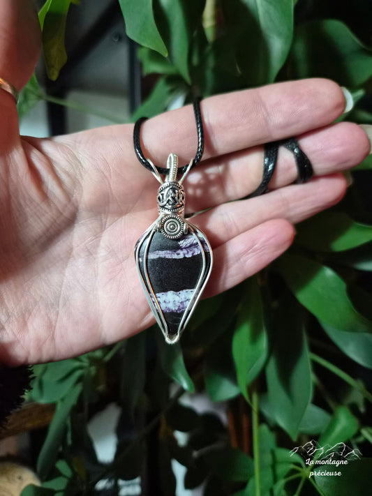 Pendentif "Éclaire spirituel" en Kammererite