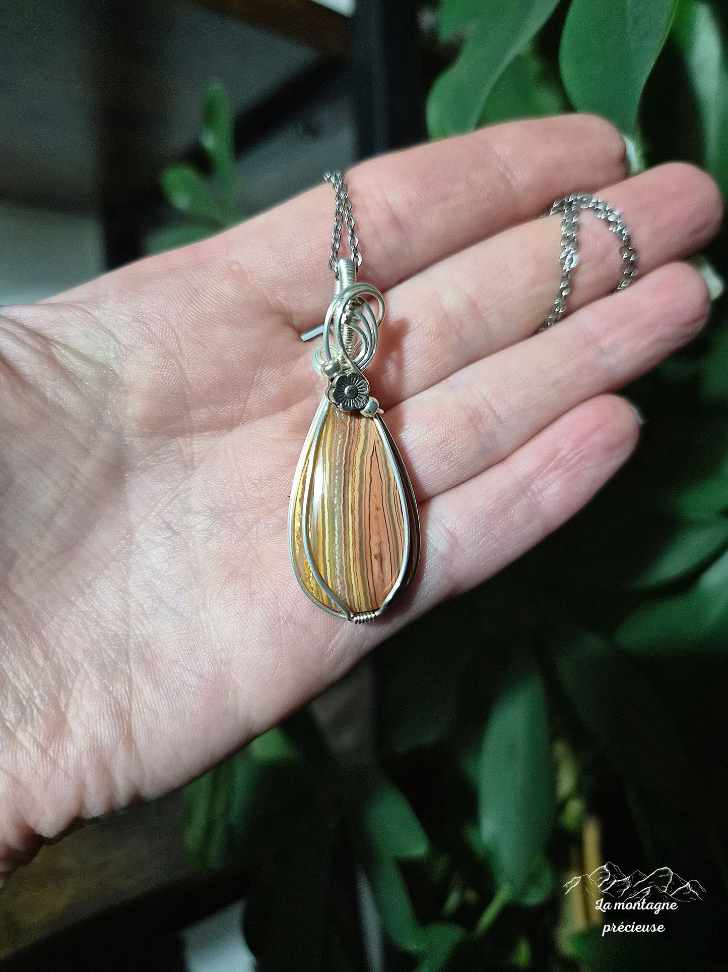 Pendentif en Agate crazy lace