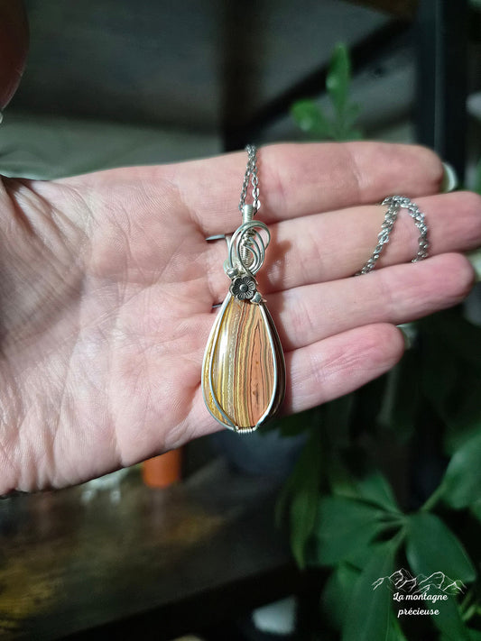 Pendentif en Agate crazy lace
