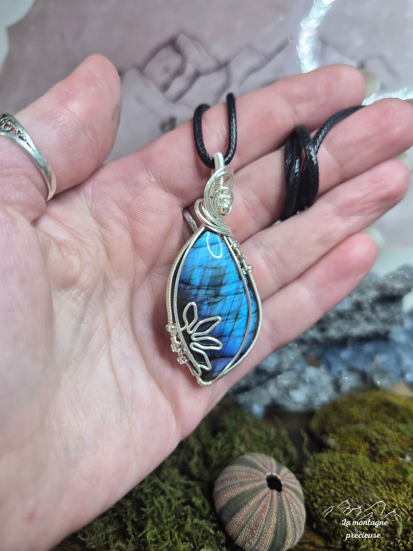 Pendentif en labradorite