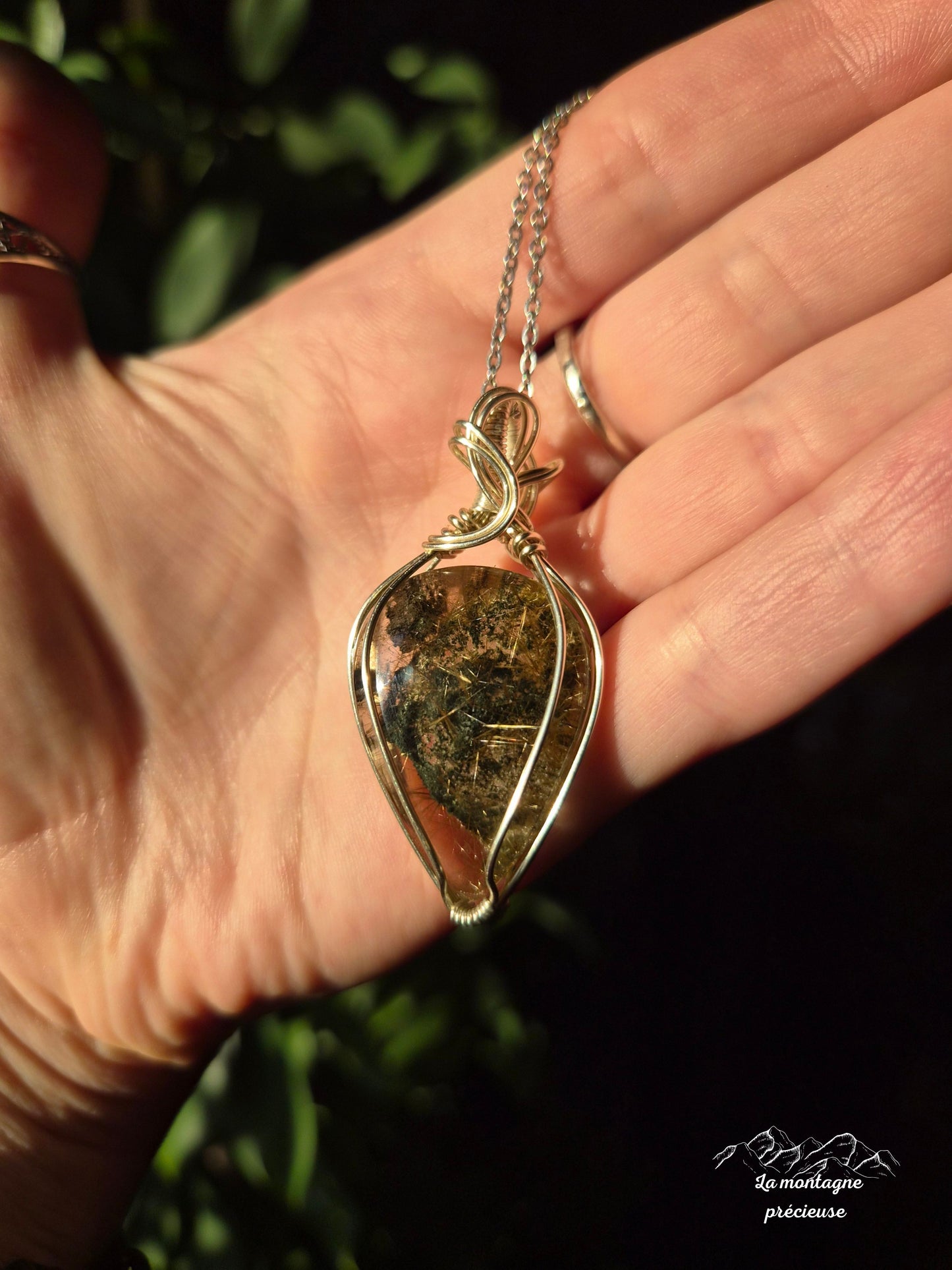 Pendentif " Fragment de Terre " en lodolite