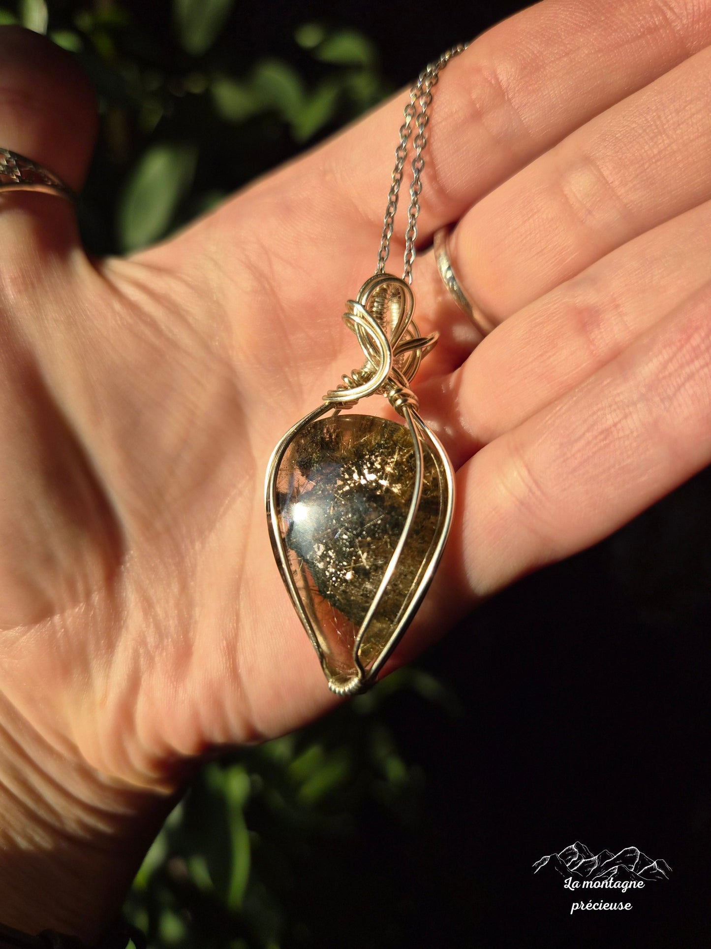 Pendentif " Fragment de Terre " en lodolite