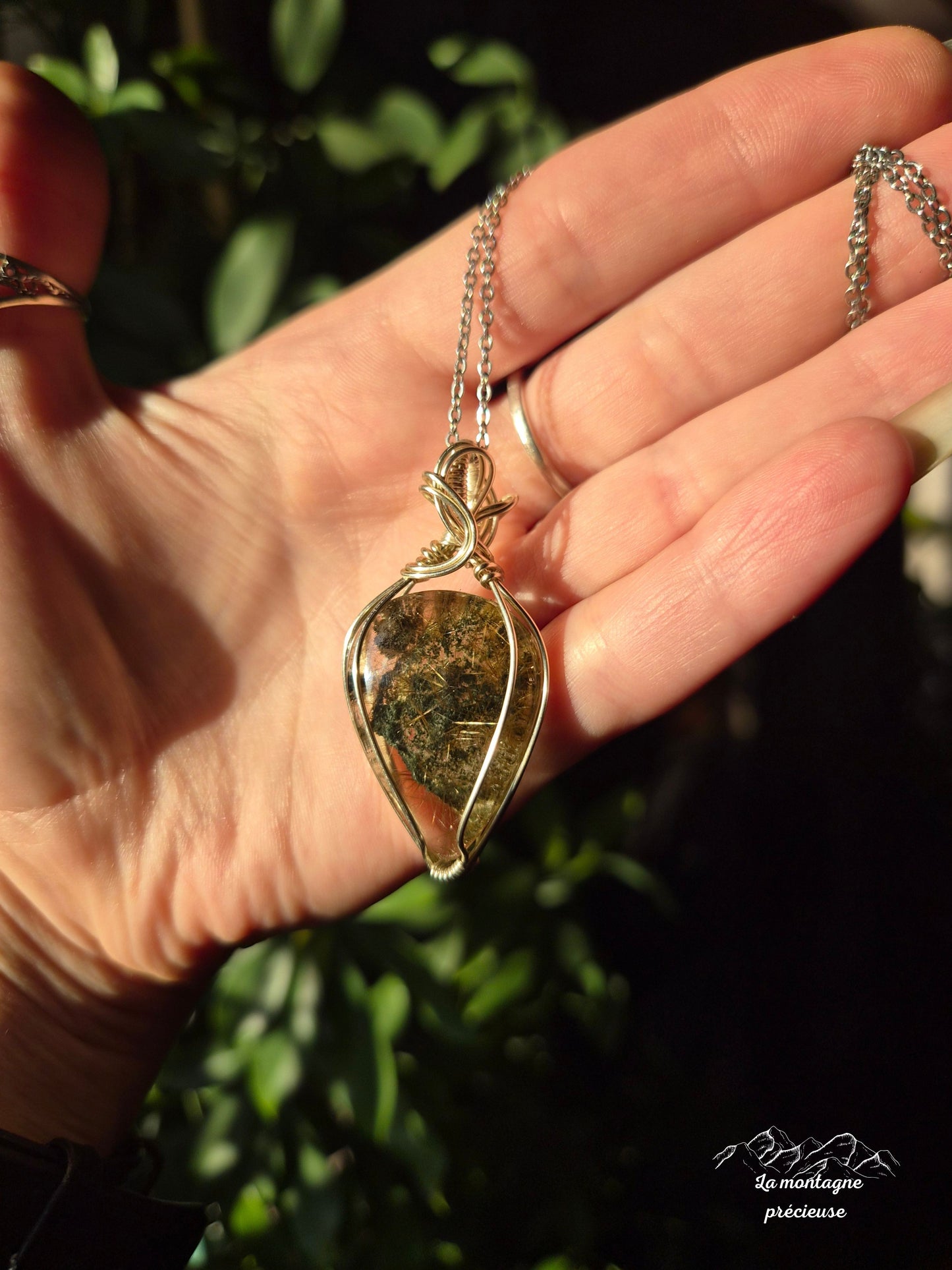 Pendentif " Fragment de Terre " en lodolite