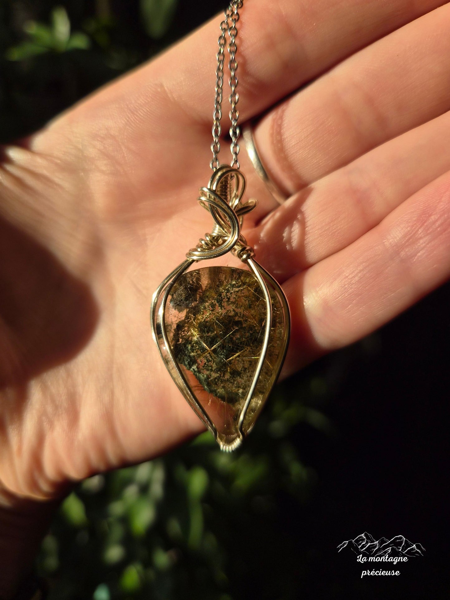 Pendentif " Fragment de Terre " en lodolite
