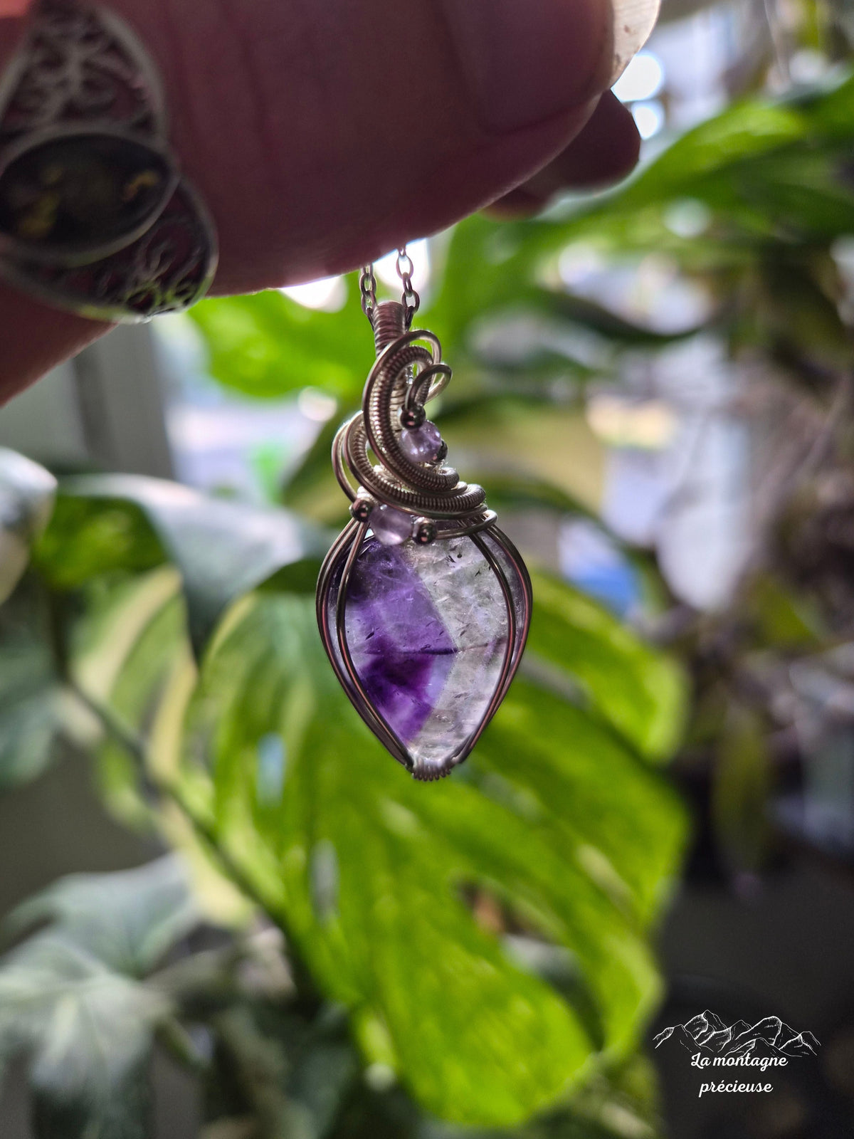 Pendentif "L’Âme Pourpre " en améthyste